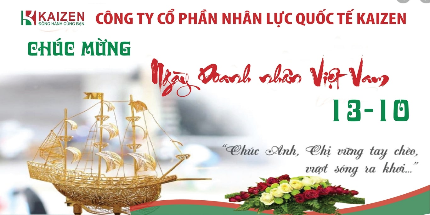 Lễ kỷ niệm ngày Doanh nhân Việt Nam  13/10/2022 | Công Ty CP Nhân Lực Quốc tế Kaizen
